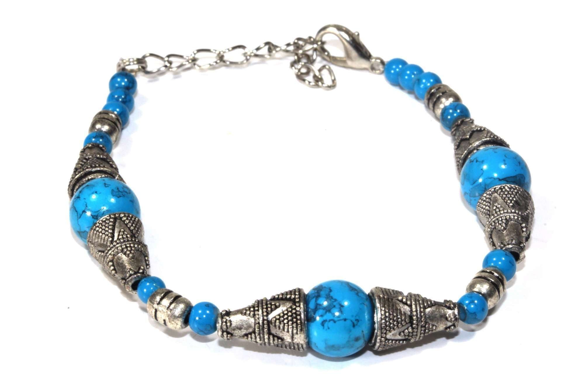 Tribal Turquoise Pharaoh Bracelet-0