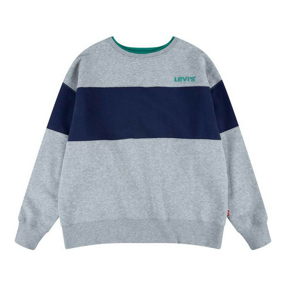 Children’s Sweatshirt Levi's Colorblock Crewneck Light grey