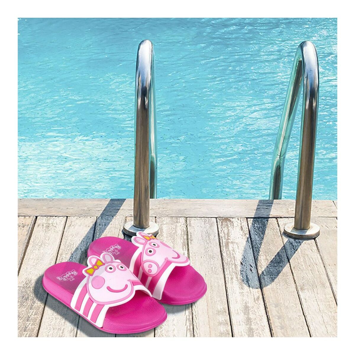 Swimming Pool Slippers Peppa Pig Pink