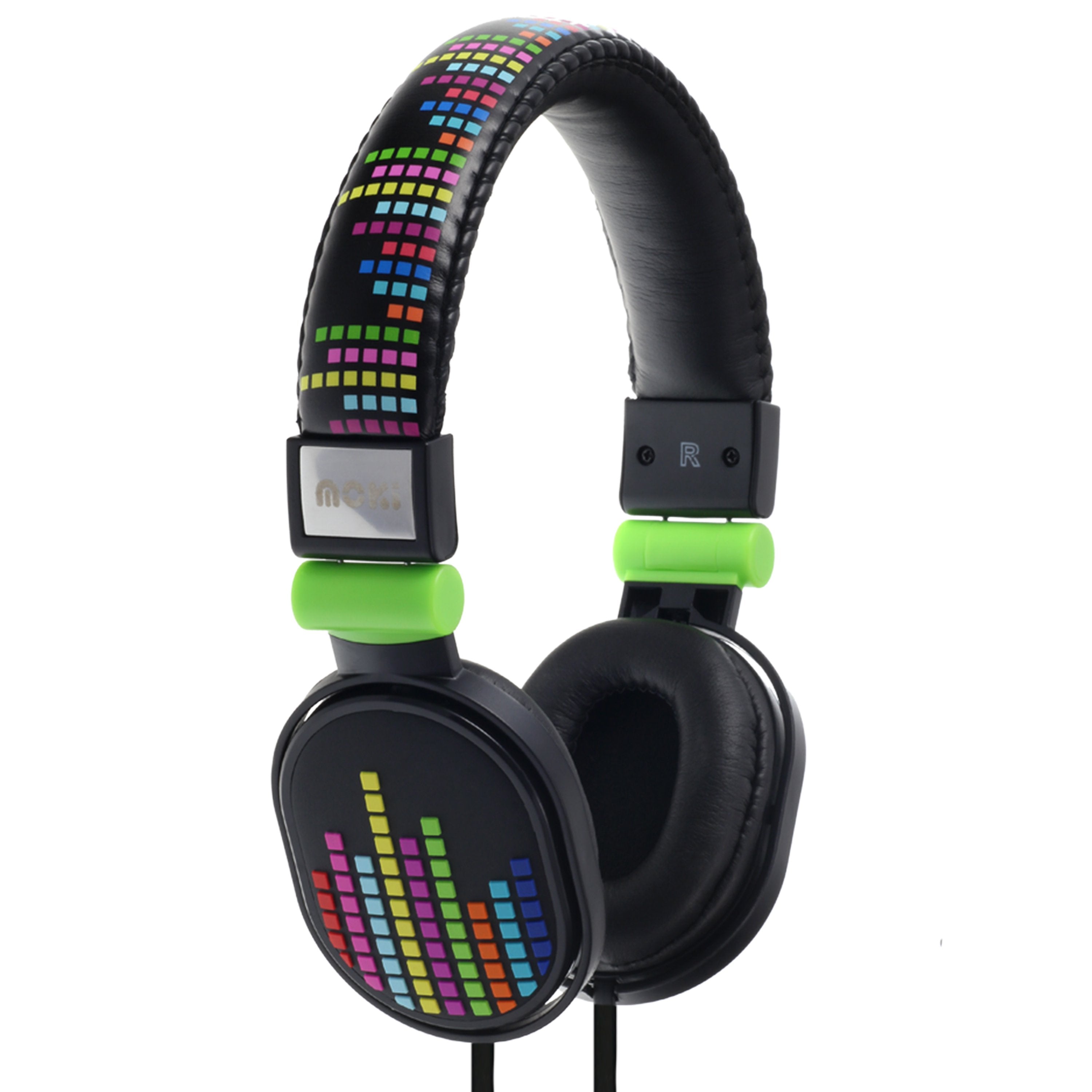 MOKI Poppers - Levels Black soft cushioned premium DJ Style headphone