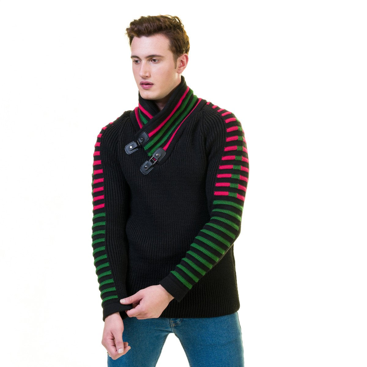 European Wool Luxury Zippered With Sweater Jacket Warm Winter Tailor