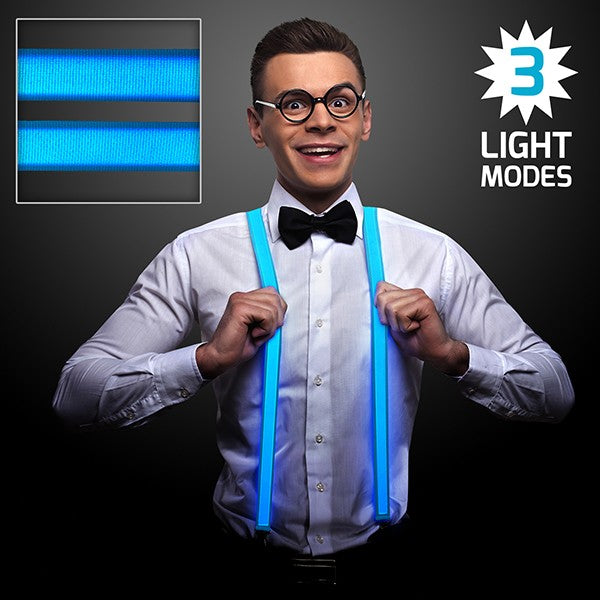 Blinkee 14 Blue LED Suspenders