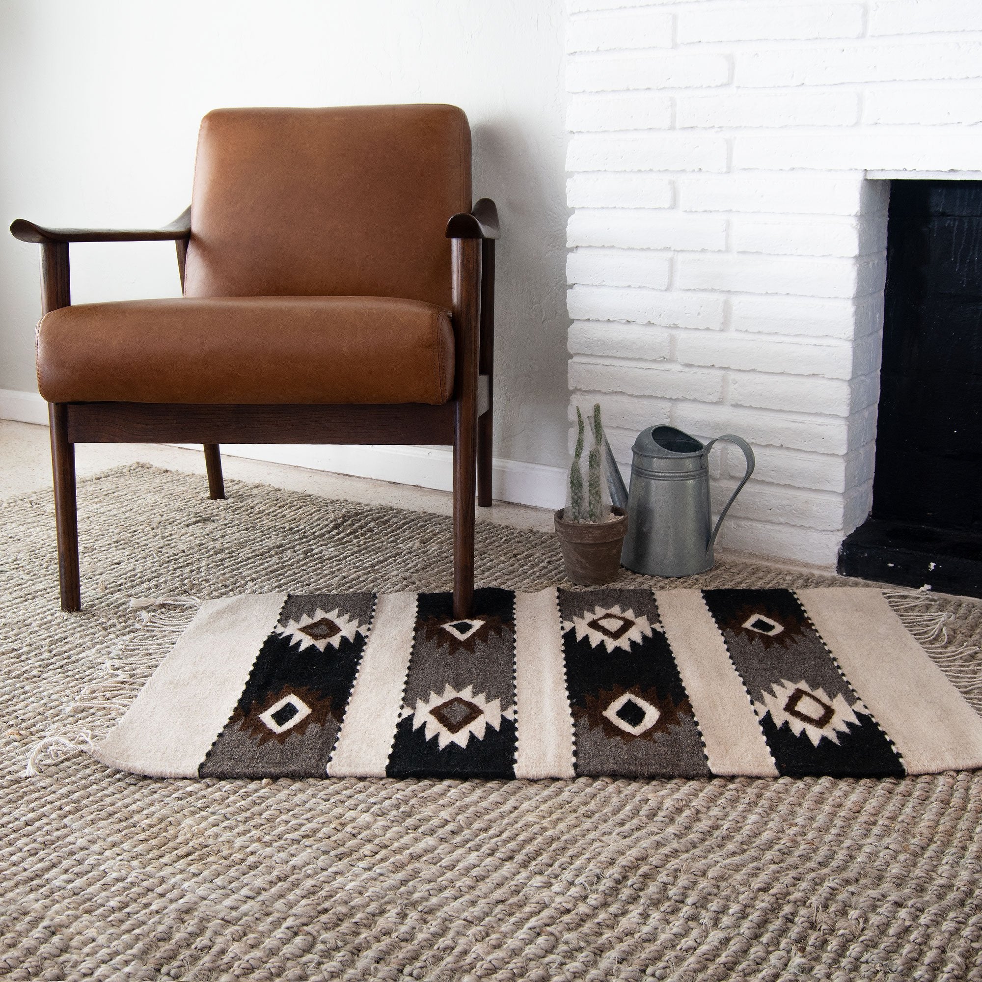 Belegui Diamonds Mexican Wool Rug