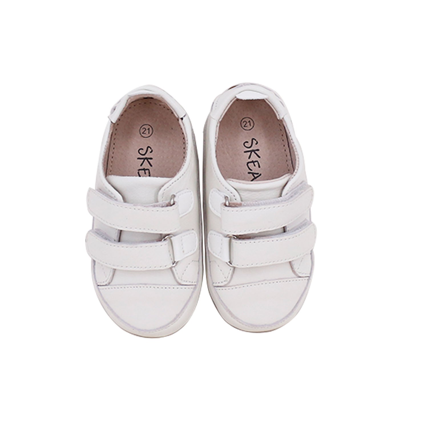 Tyler Trainers White Baby & Toddler Pre/First Walker Shoes by SKEANIE