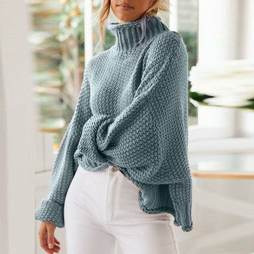 Winter Knitted Woman Sweaters Pullover Autumn Plus Size Casual Solid