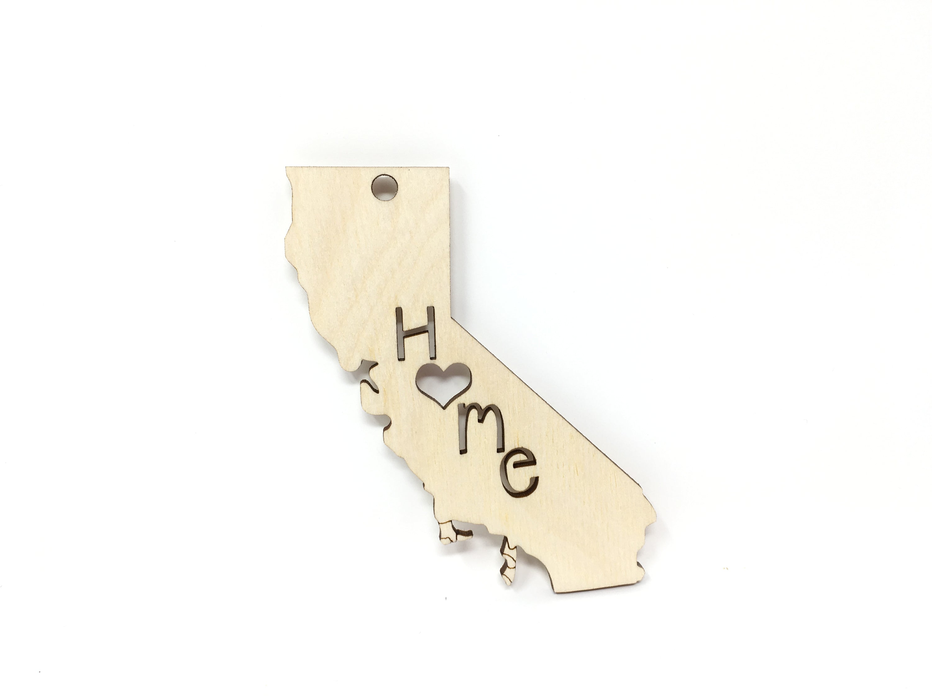 California State Wood Christmas Ornament