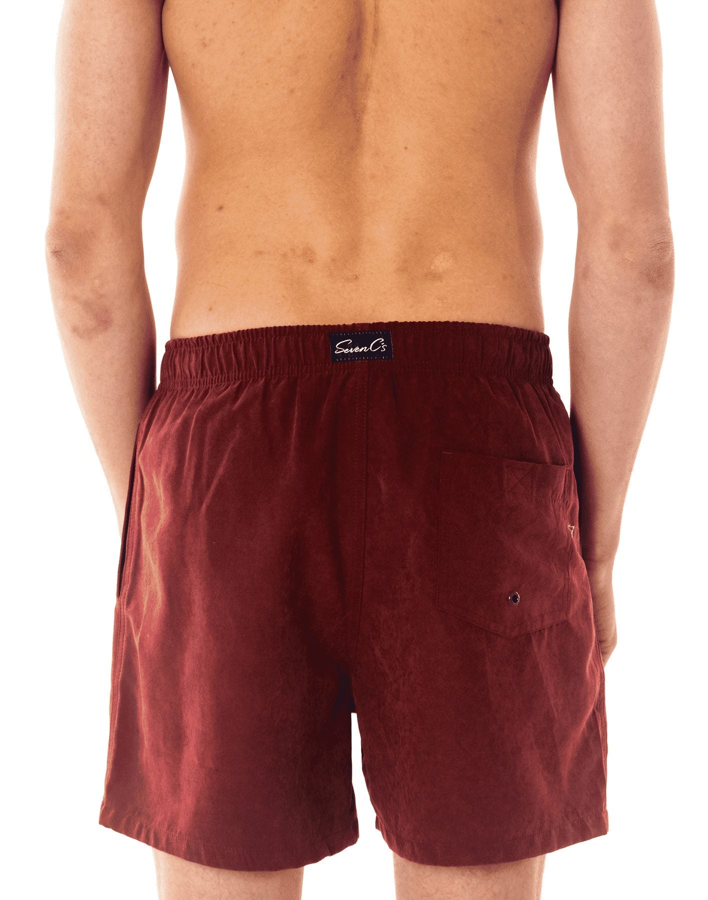 Burgundy Swim Shorts