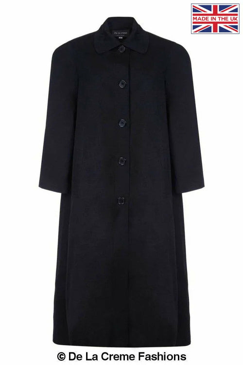 Curve Wool & Cashmere Blend Plus Size Long Coat (202)