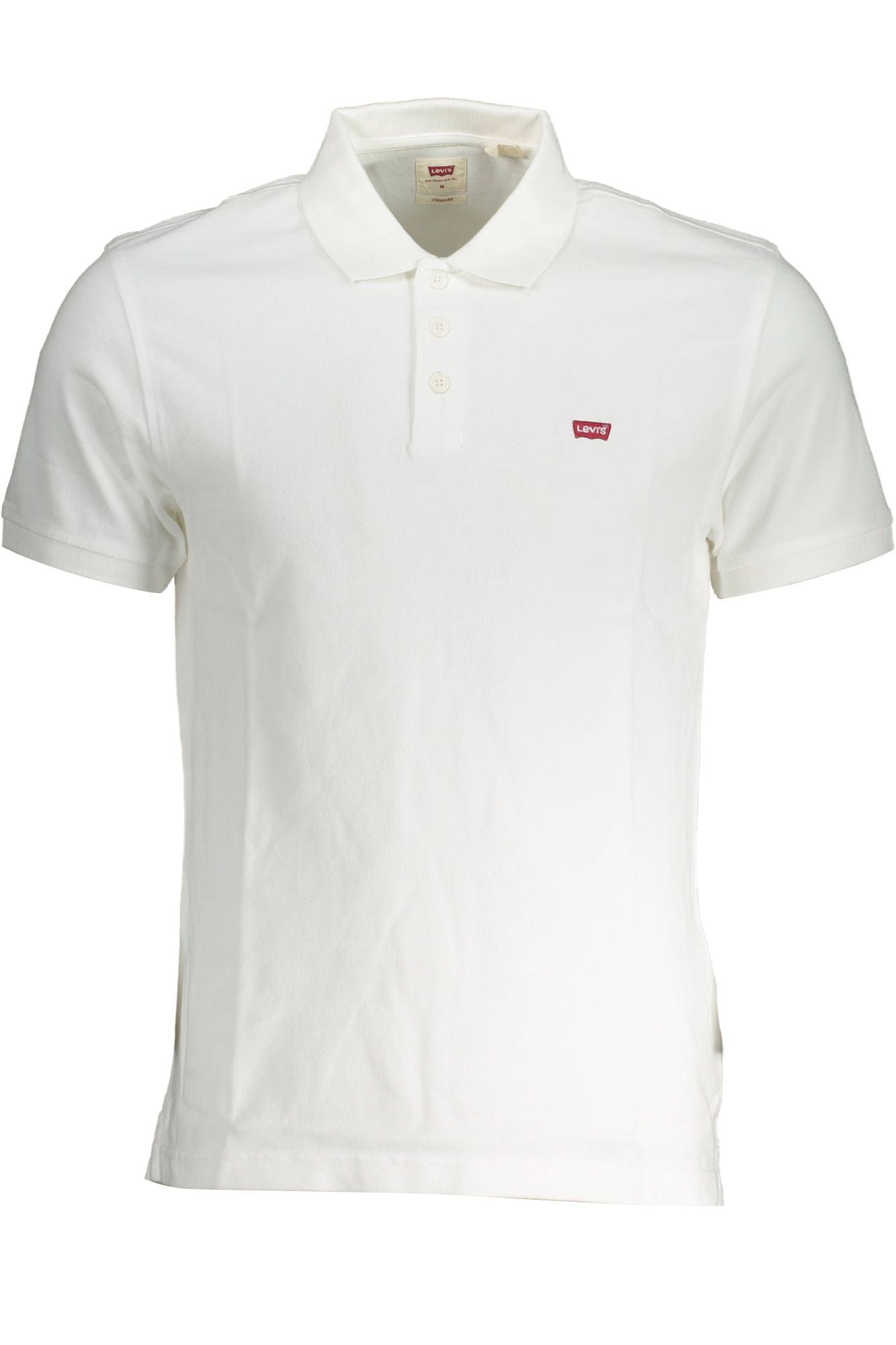 Levi's White Cotton Polo Shirt