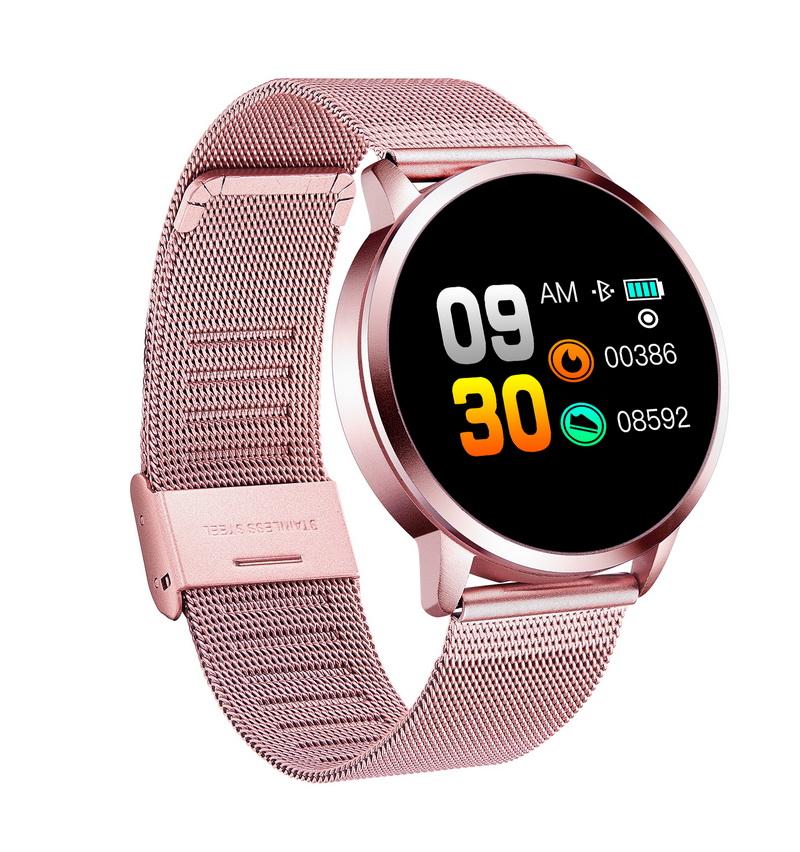 Q8 OLED Bluetooth Smart Watch Stainless Steel Waterproof Wearable