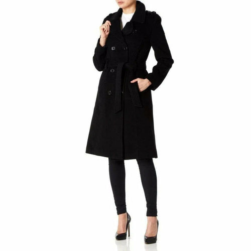 Wool and Cashmere Blend Military Coat (9048)