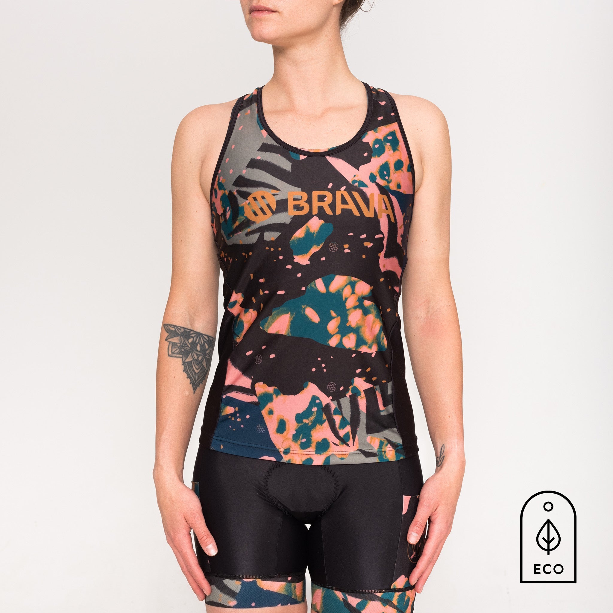 Racerback Tank - Funky Zebra-0