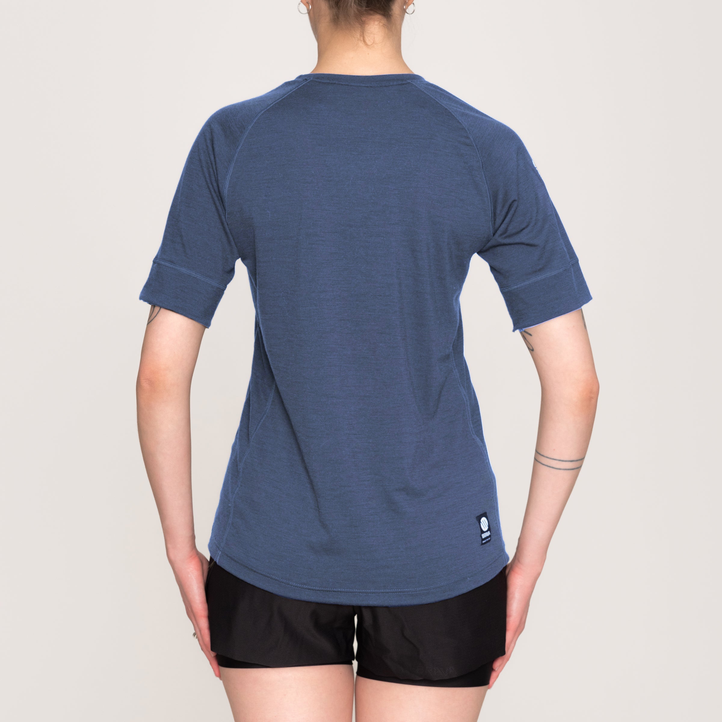 Merino Tee - Denim Blue-1