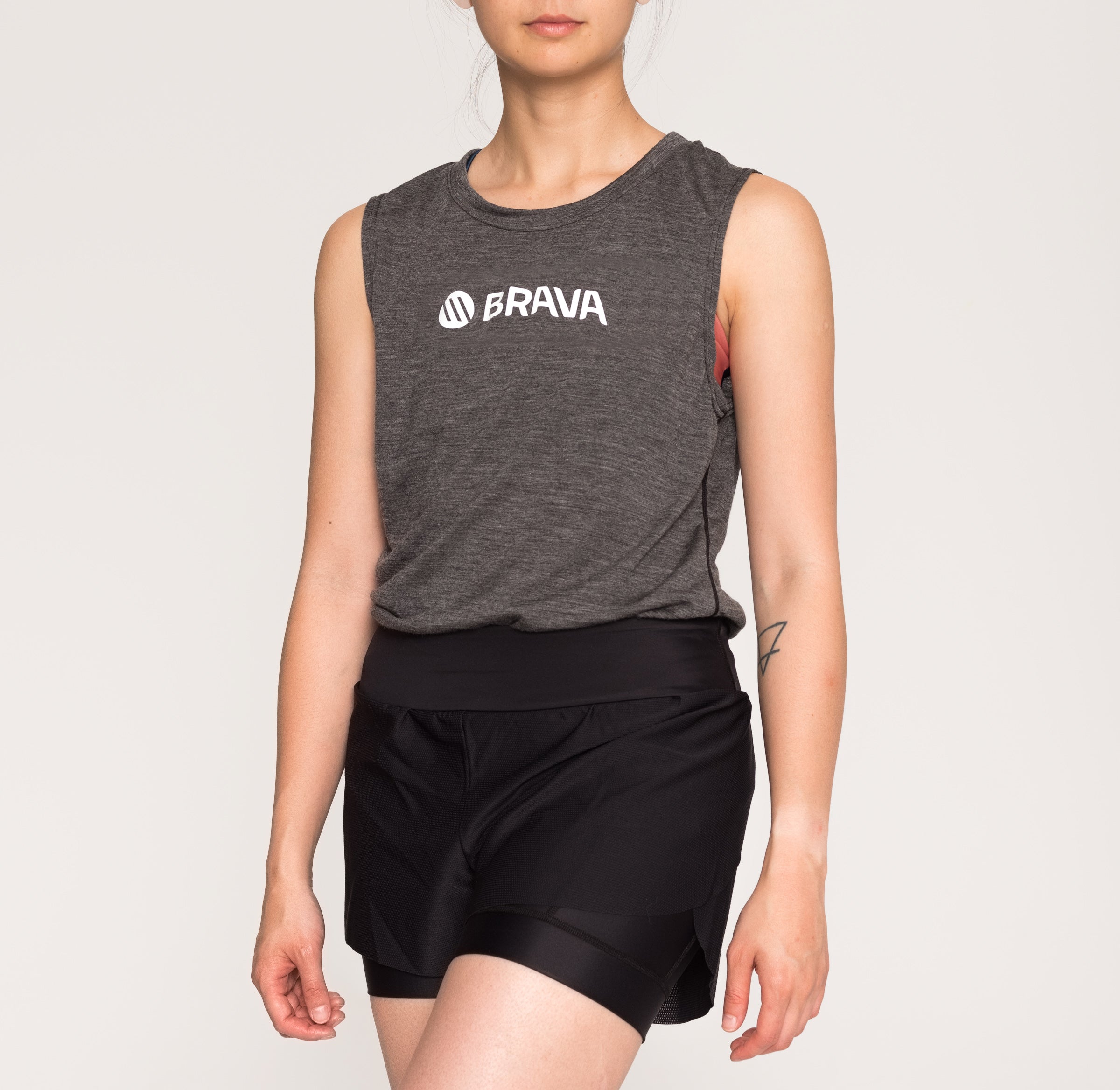 Merino Tank - Charcoal-4