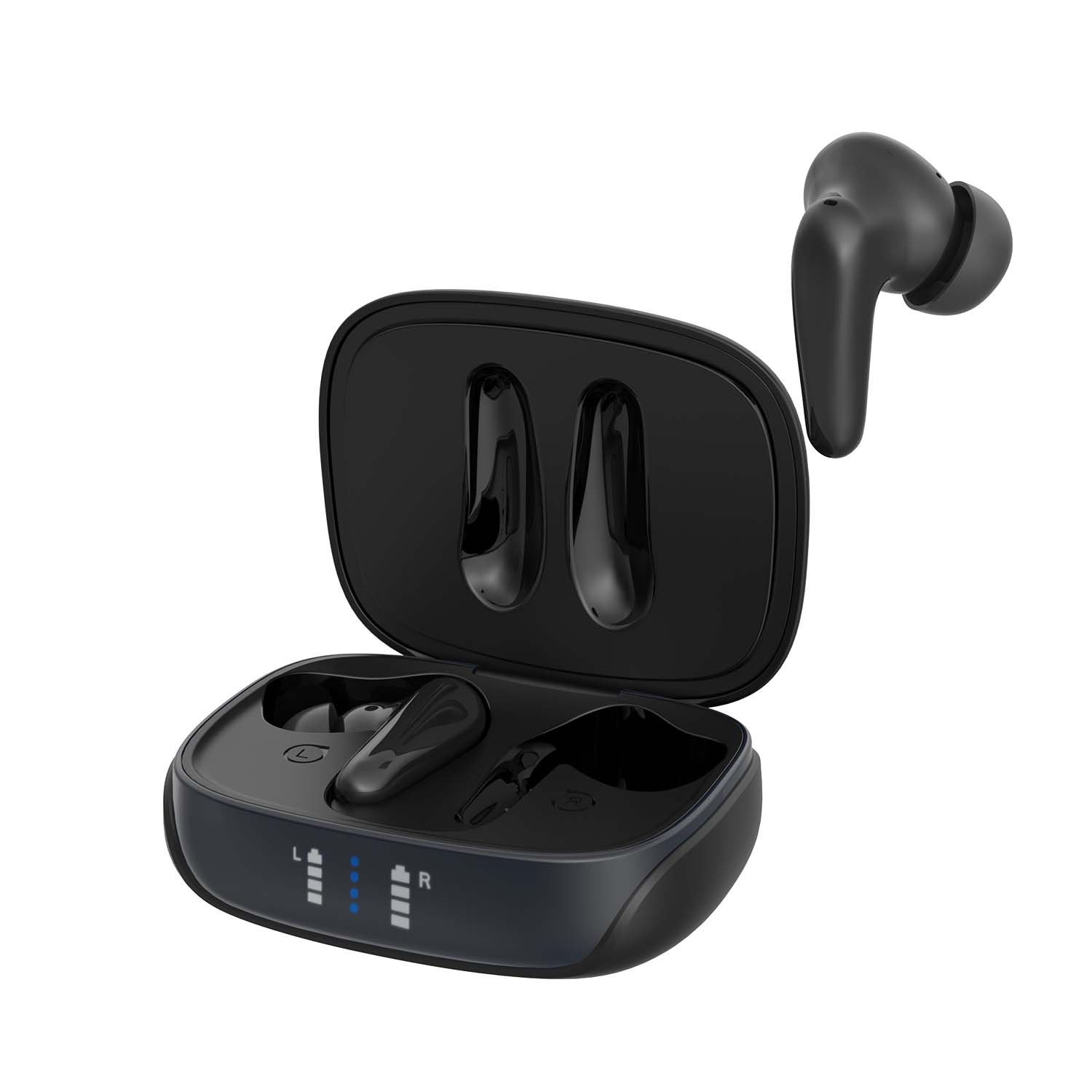 AIR Focus ANC Matte Black Active Noise Cancelling Earbuds (In Ear Wireless Headphones)-1