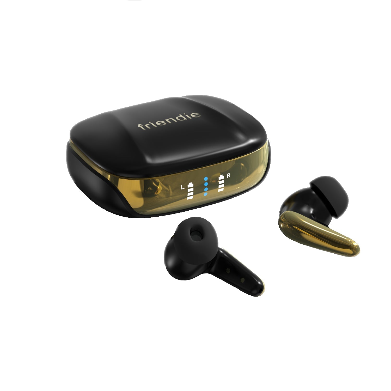 AIR Focus ANC Matte Black and Gold Active Noise Cancelling Earbuds (In Ear Wireless Headphones)-3