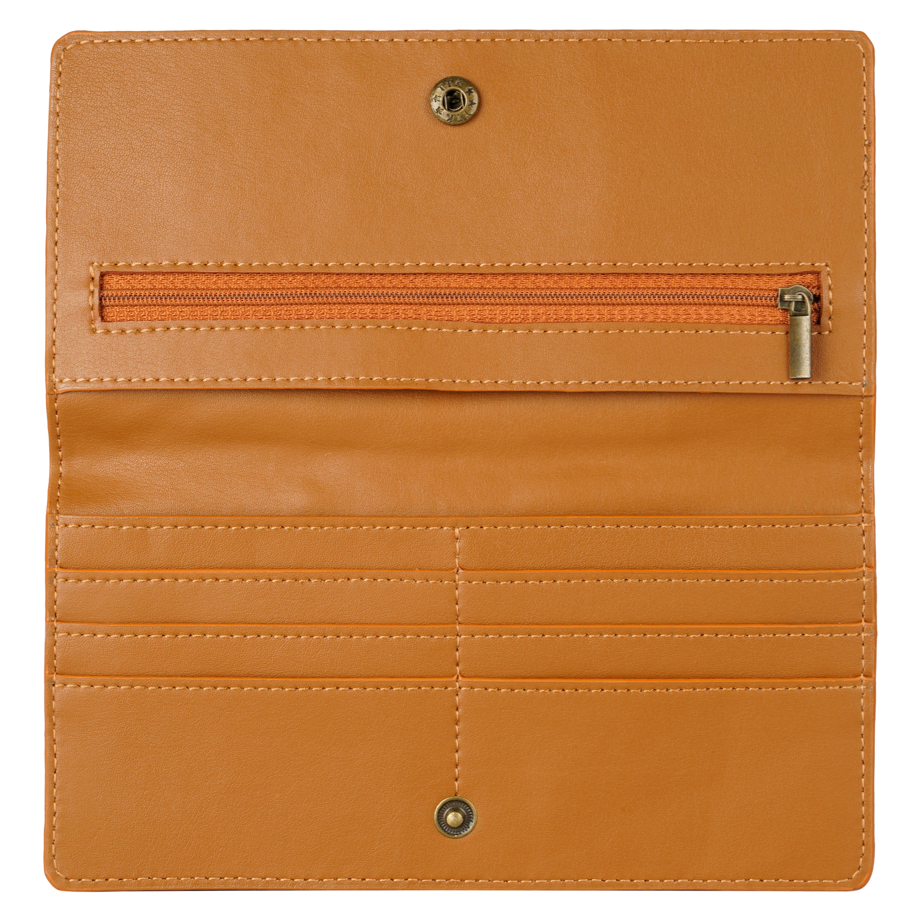 Cactus Leather Slim Wallet - Cognac-3