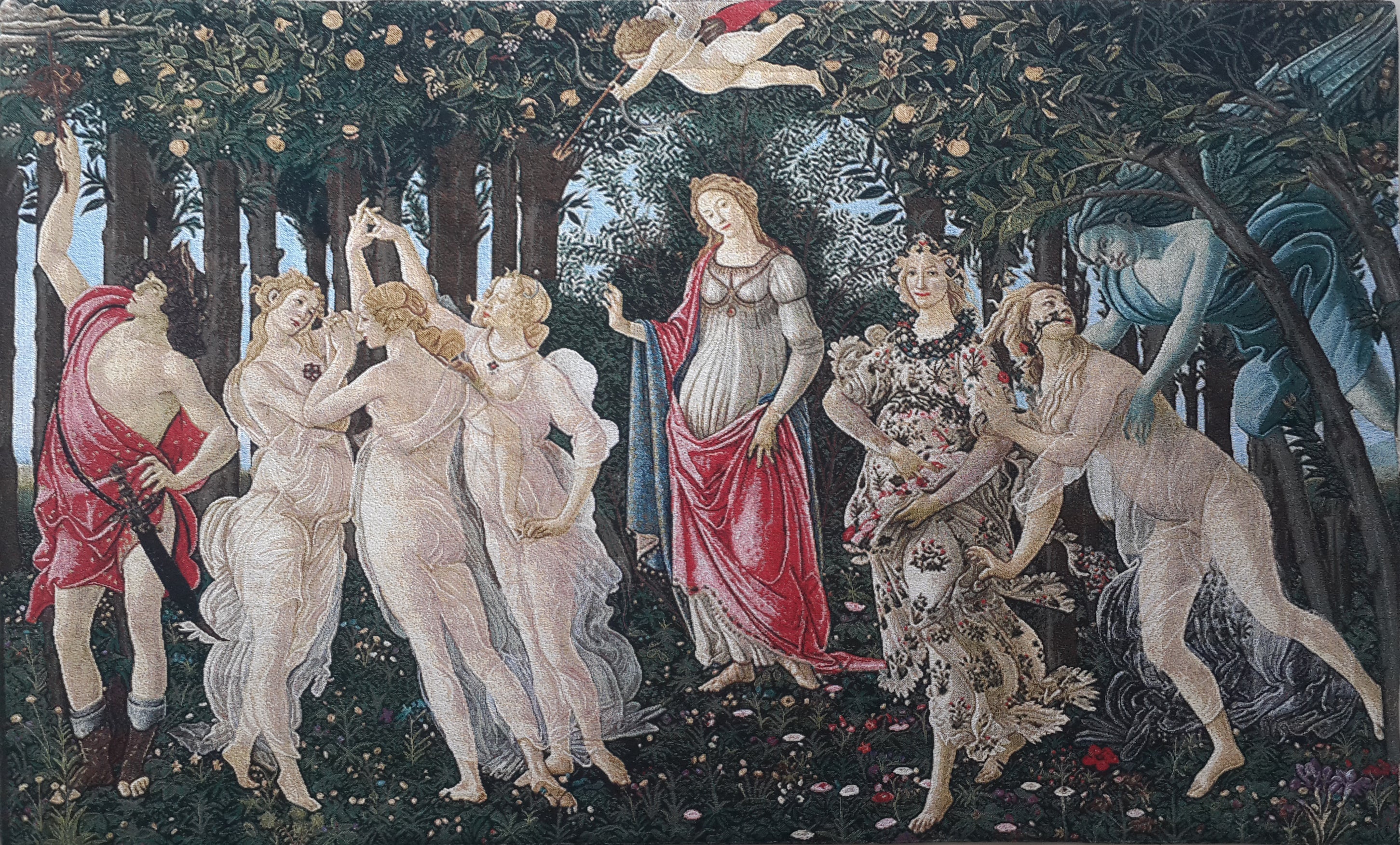 S Botticelli Primavera - Wall Hanging 138cm x 120cm (120 rod)-1