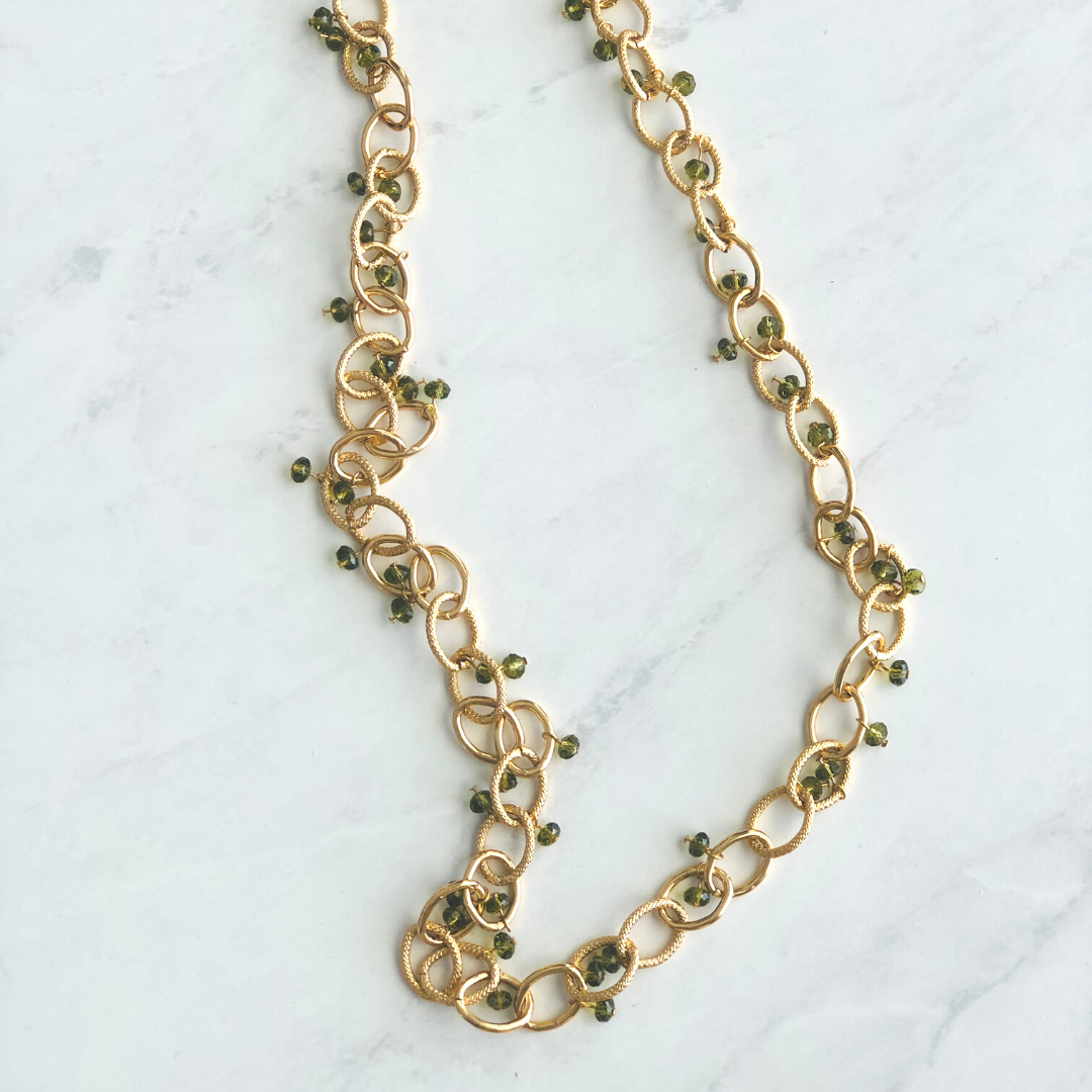 Chain Droplets Necklace-0