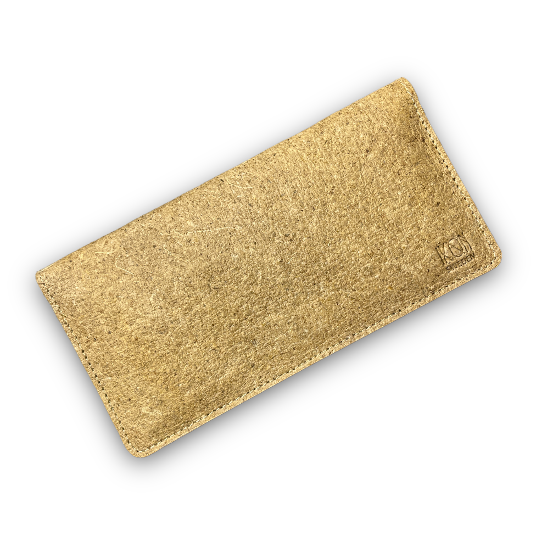 Coconut Leather Slim Wallet - Beige-0