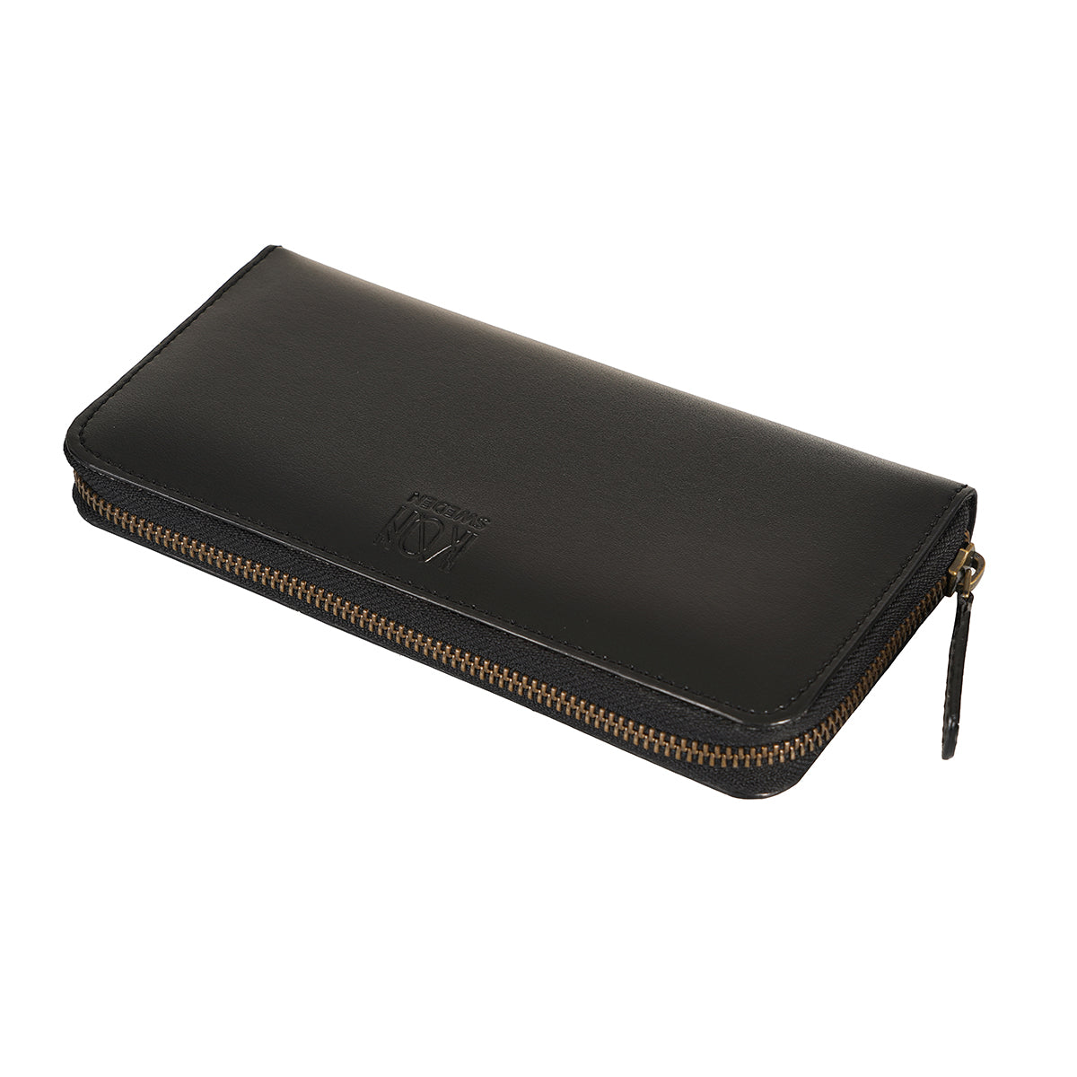 Kivik | Apple Leather Long Zip Wallet - Black-5