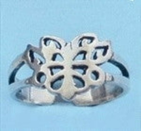 Butterfly Sterling Silver Toe Ring-0